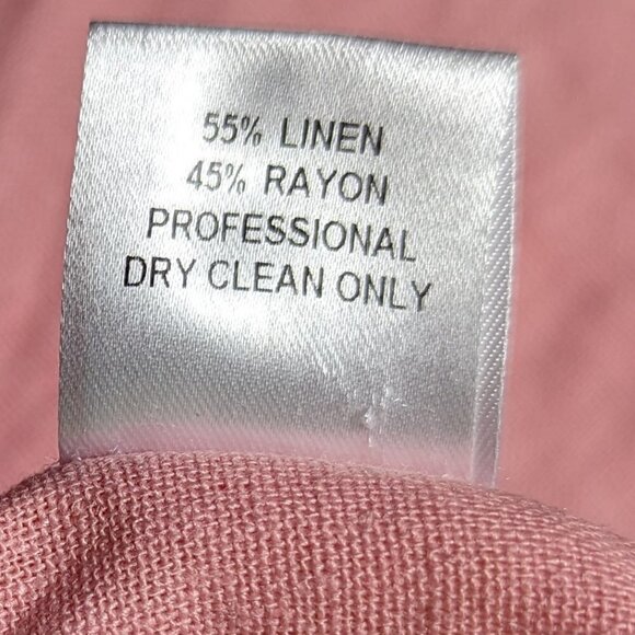 Petersyn  Top Pink Linen Off-Shoulder S - Picture 6 of 8